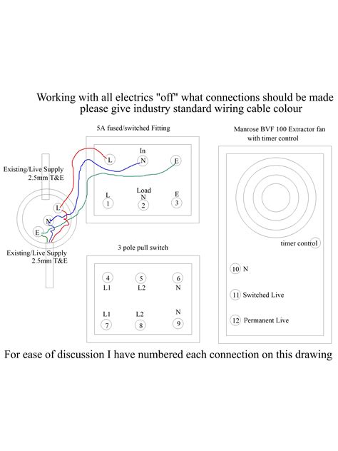 extractor fan junction box|extractor fan wiring diagram.